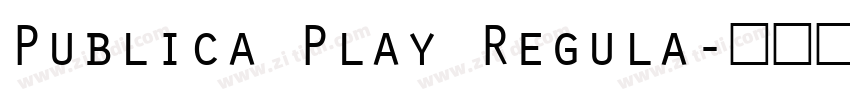 Publica Play Regula字体转换